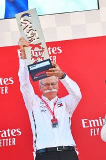 12 05 2019 xekx FIA Formula 1 Grand Prix of Spain 2019 race emspor award ceremony Dieter Zetsche CEO Daimler AG DFL DFB REGULATIONS PROHIBIT ANY USE OF PHOTOGRAPHS as IMAGE SEQUENCES and or QUASI VIDEO Barcelona eel-fotografie Eberhard Krieger