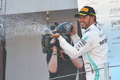 12 05 2019 xekx FIA Formula 1 Grand Prix of Spain 2019 Race emspor winner 1 place Lewis Hamilton Mercedes AMG Petronas DFL DFB REGULATIONS PROHIBIT ANY USE OF PHOTOGRAPHS as IMAGE SEQUENCES and or QUASI VIDEO Barcelona eel-fotografie Eberhard Krieger
