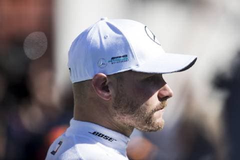 May 12, 2019 - Montmelo, Spain - VALTTERI BOTTAS of Mercedes AMG Petronas Motorsport talks to the media after the Formula 1 Spanish Grand Prix at Circuit de Barcelona-Catalunya in Montmelo, Spain. 2019 Formula 1 Spanish Grand Prix - Hamilton wins - ZUMAg147 20190512_zap_g147_026 Copyright: xJamesxGasperottix