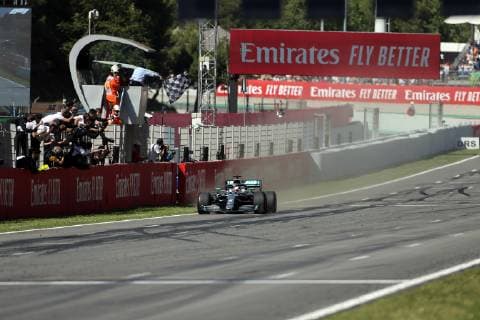 Photo4 LaPresse 12 05 2019 Montmelo, Spain Grand Prix Formula One Spain 2019 In the pic: race winner Lewis Hamilton (GBR) Mercedes AMG F1 W10  Copyright: xPhoto4 LaPressex