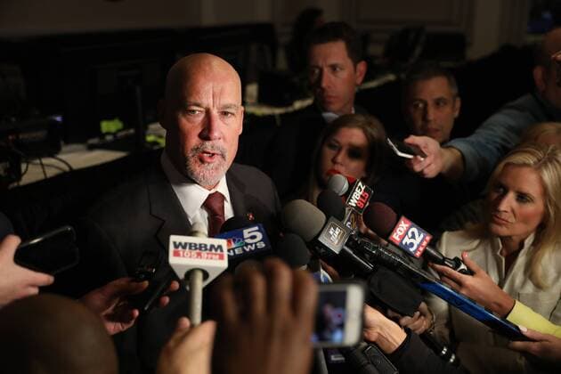 May 14, 2019 - Chicago, IL, USA - Chicago Bulls Vice President of Basketball Operations John Paxson meets with the media after the Bulls landed the 7th pick in the upcoming 2019 NBA, Basketball Herren, USA Draft. The 2019 NBA Draft Lottery took place at the Hilton Chicago on Tuesday, May 14, 2019. Bulls fall to 7th pick in the 2019 NBA draft lottery - ZUMAm67_ 20190514_zaf_m67_027 Copyright: xChrisxSwedax
