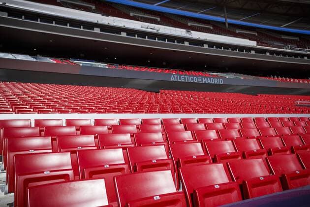 Madrid, Spain, 13 05 2019, Open Media Day in the Wanda Metropolitano, Stadium of Atletico de Madrid, Interior view of the Stadium Defodi Madrid, Spain, 13 05 2019, Open Media Day in the Wanda Metropolitano, Stadium of Atletico de Madrid, Interior view of the Stadium Defodi 09 523 097194 DeFodi523