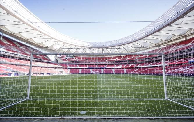 Madrid, Spain, 13 05 2019, Open Media Day in the Wanda Metropolitano, stadium of Atletico de Madrid, Interior view of the stadium Defodi Madrid, Spain, 13 05 2019, Open Media Day in the Wanda Metropolitano, stadium of Atletico de Madrid, Interior view of the stadium Defodi 09 523 097196 DeFodi523