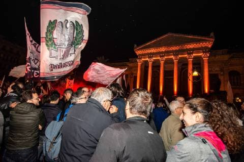 May 15, 2019 - Palermo, Italy - Event organized by the supporters of Palermo Calcio, after the penalization and relegation of the team in Serie C, which saw the participation of thousands of Palermo, Palermo, May 15, 2019 Justice For The Palermo Calcio  - ZUMAn230 20190515_zaa_n230_581 Copyright: xFrancescoxMilitelloxMirtox