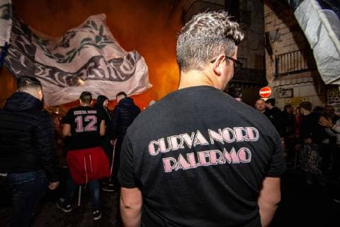 May 15, 2019 - Palermo, Italy - Event organized by the supporters of Palermo Calcio, after the penalization and relegation of the team in Serie C, which saw the participation of thousands of Palermo, Palermo, May 15, 2019 Justice For The Palermo Calcio  - ZUMAn230 20190515_zaa_n230_585 Copyright: xFrancescoxMilitelloxMirtox