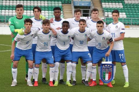 France v Italy UEFA EURO, EM, Europameisterschaft,Fussball U17, U 17 Championship Italy team photo during the UEFA Euro U17 Championship match at Tallaght Stadium, Tallaght Content Not Available For UK Newspapers Copyright: xYannisxHalasx FIL-13263-0003