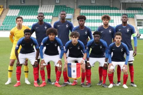 France v Italy UEFA EURO, EM, Europameisterschaft,Fussball U17, U 17 Championship France team photo during the UEFA Euro U17 Championship match at Tallaght Stadium, Tallaght Content Not Available For UK Newspapers Copyright: xYannisxHalasx FIL-13263-0004