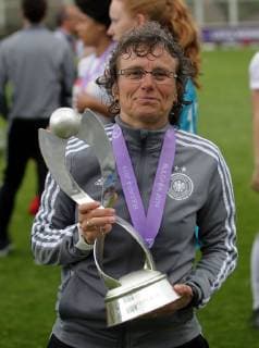 17.05.2019 Albena(Bulgaria) Netherlands-Germany UEFA U17, U 17 Under 17 final European Championship, EM, Europameisterschaft women s football Ulrike Ballweg Germany U17 head coach European with champion title : 