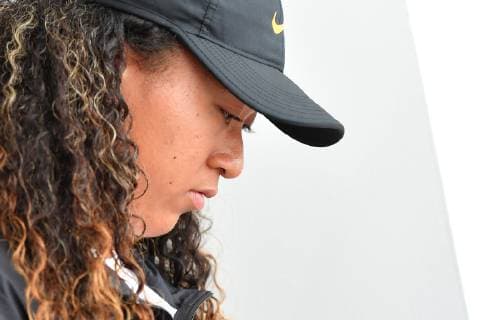 Naomi Osaka of Japan attends a press conference, PK, Pressekonferenz to explain her withdraw from Rome quartes with right hand injury . Roma 17 05 2019 Foro Italico Internazionali BNL D Italia Italian Open Photo Antonietta Baldassarre Insidefoto baldassarrexstaccioli