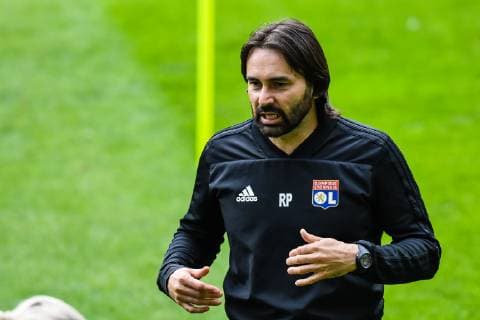 coach Reynald Pedros of Olympique Lyonnais women during a training session prior to UEFA Women s Champions League final match between Olympique Lyonnais women v FC Barcelona, Barca women on May 17, 2018 at Ferencvaros Stadium in Budapest, Hungary UEFA Women s Champions League 2018 2019 xVIxVIxImagesx xGerritxvanxKeulenxIVx 14485624