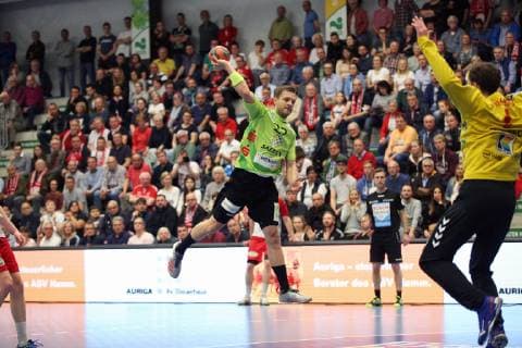 Dirk Holzner TV Emsdetten 22 free in front of goal, ASV Hamm Westfalen vs TV Emsdetten, Handball, 2 Bundesliga, 17 05 2019, ASV Hamm Westfalen vs TV Emsdetten, Handball, 2 Bundesliga, 17 05 2019 Hamm Copyright: xEIBNER JanxStrohdiekx EP_JSK
