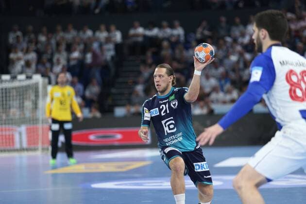 Mattias Zachrisson (Berlin) HANDBALL : EHF Cup - Demi-finale - Fuchse Berlin vs FC Porto - 17 05 2019 KevinDomas Panoramic 