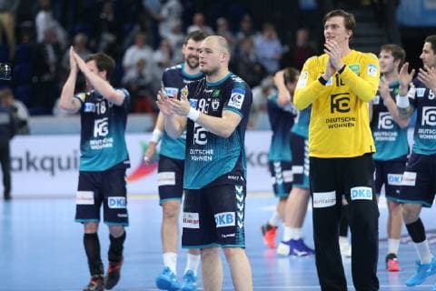 Paul Drux (Berlin) HANDBALL : EHF Cup - Demi-finale - Fuchse Berlin vs FC Porto - 17 05 2019 KevinDomas Panoramic 