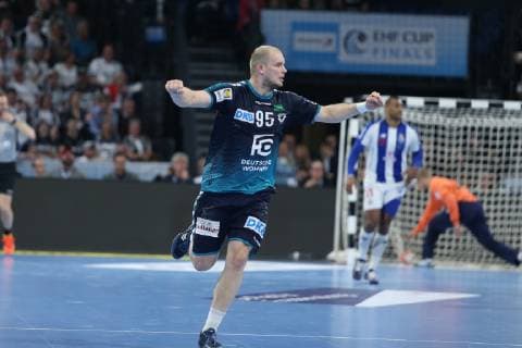 Paul Drux (Berlin) HANDBALL : EHF Cup - Demi-finale - Fuchse Berlin vs FC Porto - 17 05 2019 KevinDomas Panoramic 