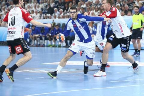 Handball, EHF-Cup, Team Tvis Holstebro - FC Porto, Spiel um Platz 3 Rui Silva (Porto) HANDBALL : EHF Cup - Finale 3 4 - TTH Holstebro vs FC Porto - 18 05 2019 KevinDomas Panoramic 