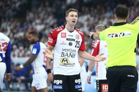 Handball, EHF-Cup, Team Tvis Holstebro - FC Porto, Spiel um Platz 3 Jonas Porup (Holstebro) HANDBALL : EHF Cup - Finale 3 4 - TTH Holstebro vs FC Porto - 18 05 2019 KevinDomas Panoramic 