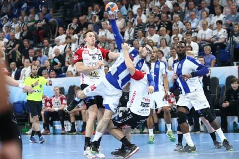 Handball, EHF-Cup, Team Tvis Holstebro - FC Porto, Spiel um Platz 3 Rui Silva (Porto) HANDBALL : EHF Cup - Finale 3 4 - TTH Holstebro vs FC Porto - 18 05 2019 KevinDomas Panoramic 