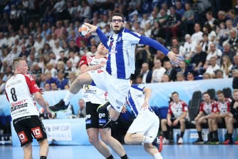 Handball, EHF-Cup, Team Tvis Holstebro - FC Porto, Spiel um Platz 3 Rui Silva (Porto) HANDBALL : EHF Cup - Finale 3 4 - TTH Holstebro vs FC Porto - 18 05 2019 KevinDomas Panoramic 