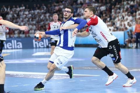 Handball, EHF-Cup, Team Tvis Holstebro - FC Porto, Spiel um Platz 3 Rui Silva (Porto) HANDBALL : EHF Cup - Finale 3 4 - TTH Holstebro vs FC Porto - 18 05 2019 KevinDomas Panoramic 