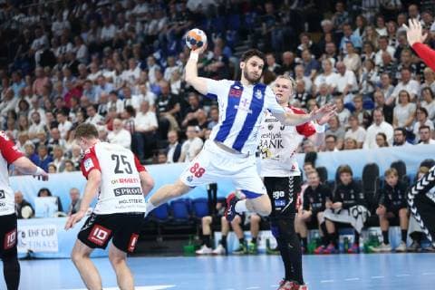 Handball, EHF-Cup, Team Tvis Holstebro - FC Porto, Spiel um Platz 3 Fabio Magalhaes (Porto) HANDBALL : EHF Cup - Finale 3 4 - TTH Holstebro vs FC Porto - 18 05 2019 KevinDomas Panoramic 
