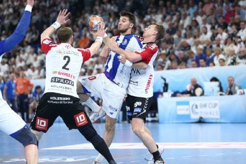 Handball, EHF-Cup, Team Tvis Holstebro - FC Porto, Spiel um Platz 3 Miguel Martins (Porto) HANDBALL : EHF Cup - Finale 3 4 - TTH Holstebro vs FC Porto - 18 05 2019 KevinDomas Panoramic 