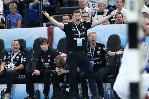 Handball, EHF-Cup, Team Tvis Holstebro - FC Porto, Spiel um Platz 3 Patrick Westerholm (Holstebro) HANDBALL : EHF Cup - Finale 3 4 - TTH Holstebro vs FC Porto - 18 05 2019 KevinDomas Panoramic 