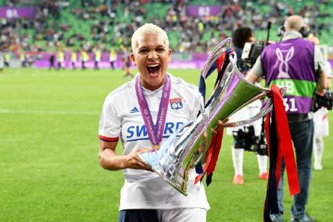 Shanice van de Sanden of Olympique Lyonnais women during the UEFA Women s Champions League final match between Olympique Lyonnais women v FC Barcelona, Barca women on May 18, 2018 at Ferencvaros Stadium in Budapest, Hungary UEFA Women s Champions League 2018 2019 xVIxVIxImagesx xGerritxvanxKeulenxIVx 14497351