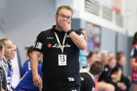 Steffen Birkner Trainer HSG Blomberg Lippe , HSG Blomberg Lippe vs. TuS Metzingen, Handball, 1 Women Bundesliga, 18 05 2019, HSG Blomberg Lippe vs. TuS Metzingen, 1 Women Bundesliga, 18 05 2019 Blomberg Copyright: xEIBNER JanxStrohdiekx EP_JSK