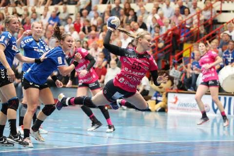Tamara Haggerty TuS Metzingen 55 , HSG Blomberg Lippe vs. TuS Metzingen, Handball, 1 Women Bundesliga, 18 05 2019, HSG Blomberg Lippe vs. TuS Metzingen, 1 Bundesliga Women, 18 05 2019 Blomberg Copyright: xEIBNER JanxStrohdiekx EP_JSK