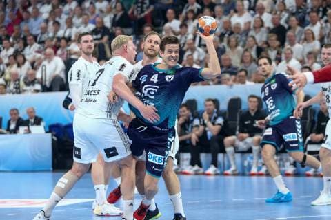 Sport Bilder des Tages Bjarki Mar Elisson (Berlin) HANDBALL : EHF Cup - Finale - THW Kiel vs Fuchse Berlin - 18 05 2019 KevinDomas Panoramic 