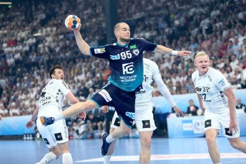 Paul Drux (Berlin) HANDBALL : EHF Cup - Finale - THW Kiel vs Fuchse Berlin - 18 05 2019 KevinDomas Panoramic 