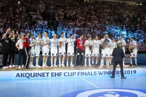 Handball, THW Kiel gewinnt EHF-Cup Kiel HANDBALL : EHF Cup - Finale - THW Kiel vs Fuchse Berlin - 18 05 2019 KevinDomas Panoramic 