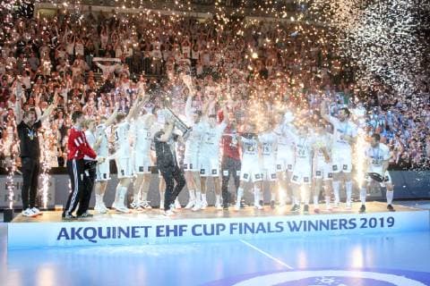 Handball, THW Kiel gewinnt EHF-Cup Kiel HANDBALL : EHF Cup - Finale - THW Kiel vs Fuchse Berlin - 18 05 2019 KevinDomas Panoramic 