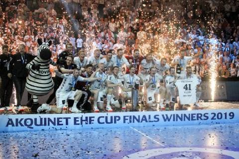 Handball, THW Kiel gewinnt EHF-Cup Kiel HANDBALL : EHF Cup - Finale - THW Kiel vs Fuchse Berlin - 18 05 2019 KevinDomas Panoramic 