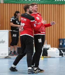 v li Max Brustmann DJK Rimpar Wölfe , Andreas Wieser DJK Rimpar Wölfe , 18 05 2019, Würzburg, DKB 2 Handball Bundesliga, DJK Rimpar Wölfe EHV Aue xfskrx
