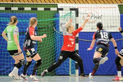 Sandra Elisath HSG Gedern Nidda 16 in goal SG H2Ku Herrenberg, handball, league game, 18 05 2019, photo TBaur Eibner SG H2Ku Herrenberg Kuties vs. SG 09 Kirchhof Herrenberg Copyright: xToBaurx EibnerxPressefotox EP_TB