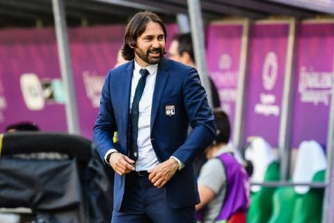 coach Reynald Pedros of Olympique Lyonnais women during the UEFA Women s Champions League final match between Olympique Lyonnais women v FC Barcelona, Barca women on May 18, 2018 at Ferencvaros Stadium in Budapest, Hungary UEFA Women s Champions League 2018 2019 xVIxVIxImagesx xGerritxvanxKeulenxIVx 14507760