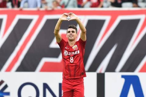 SHANGHAI, CHINA - MAY 21: Oscar 8 of Shanghai SIPG celebrates after scoring during the AFC Champions League Group H match between Shanghai SIPG and Ulsan Hyundai at Shanghai Stadium on May 21, 2019 in Shanghai, China.  Copyright: xVCGx CFP111217595143 