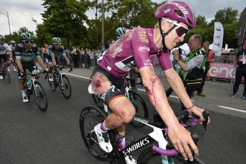 Sport Bilder des Tages Photo Fabio Ferrari LaPresse May 21, 2019 Ravenna (Italy) Cycling Giro d Italia 2019 - 102th edition - stage 10 From Ravenna to Modena In the pic:ACKERMANN Pascal(GER)(BORA & x2013; HANSGROHE)  Copyright: xFabioxFerrari LaPressex