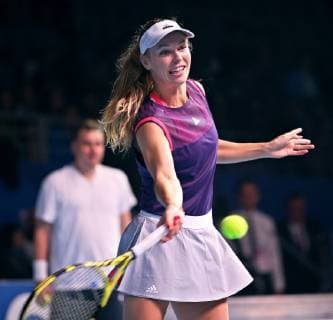 May 22, 2019 - Krakow, Poland - Caroline Wozniacki seen during a tennis match. An event in honor of Polish tennis player Agnieszka Radwanska, who ended her sports career. Agnieszka Radwanska is the worst Polish tennis player in history. A farewell match for tennis player Agnieszka Radwanska - ZUMAk222 20190522_zip_k222_009 Copyright: xDamianxKlamkax