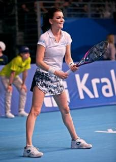 May 21, 2019 - Krakow, Poland - Agnieszka Radwanska seen during a tennis match in honor of her career. An event was held in honor of Polish tennis player Agnieszka Radwanska, who ended her sports career as she was the best Polish tennis player in history. Agnieszka Radwanska plays against Caroline Wozniacki. A farewell match for tennis player Agnieszka Radwanska in Krakow, Poland - 21 May 2019 - ZUMAs197 20190521_zaa_s197_250 Copyright: xDamianxKlamkax