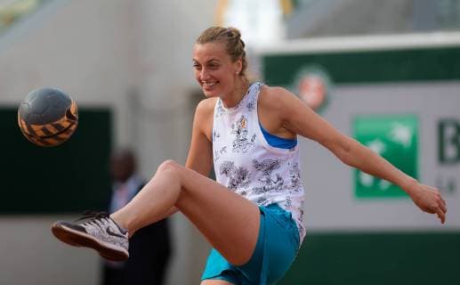 Sport Bilder des Tages May 22, 2019 - Paris, FRANCE - Petra Kvitova of the Czech Republic during practice at the 2019 Roland Garros Grand Slam tennis tournament 2019, Tennis, Paris, Roland Garros, France, May 22 - ZUMAa181 20190522_zaa_a181_127 Copyright: xAFP7x
