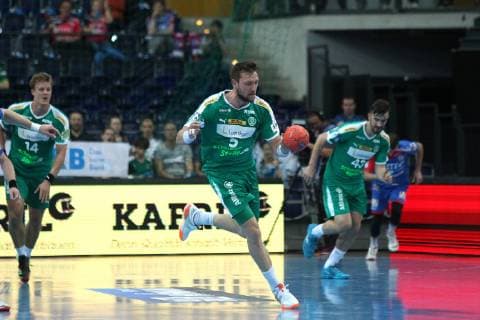 SC DHfK Leipzig vs. HC Erlangen, DKB HBL, 23 05 19 Handball, 1 Bundesliga, Season 2018 2019, 32 Matchday SC DHfK Leipzig vs. HC Erlangen on 23 05 19 in the Arena Leipzig Im Bild Andreas ROJEWSKI 5, DHfK Leipzig