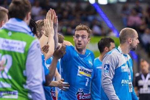 Stuttgart, Germany 23 May 2019 HBL 18 19 TVB 1898 Stuttgart vs SG Flensburg Handewitt Bobby Schagen Stuttgart Stuttgart Porsche Arena Baden Württemberg Germany
