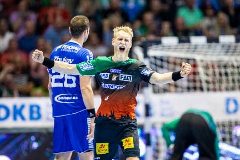 Matthias Musche 6 SC Magdeburg during the season 2018 2019 in the 1 Handball Bundesliga Men between SC Magdeburg and VfL Gummersbach in the GETEC Arena on 23 May 2019 in Magdeburg, Sachsen Anhalt Saxony Anhalt , Germany Germany Germany