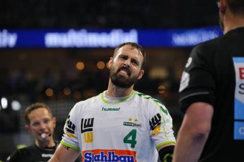 Tim Kneule Goeppingen at the game Rhein Neckar Loewen vs Frisch Auf Goeppingen in the 1 Handball Bundesliga on 23 05 2019, Rhein Neckar Loewen vs Frisch auf Goeppingen, Handball, 1 Handball Bundesliga, 23 05 2019 Mannheim Copyright: xEIBNER MichaelxBermelx EP_eer