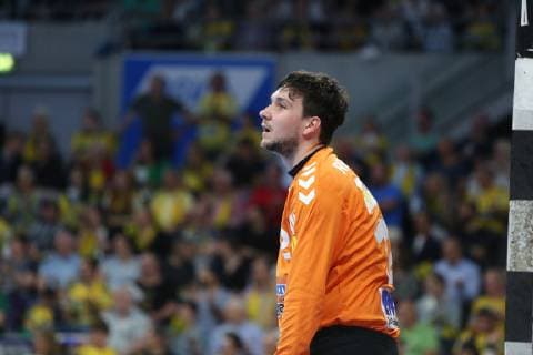 Daniel Rebmann Goeppingen at the game Rhein Neckar Loewen vs Frisch Auf Goeppingen in the 1 Handball Bundesliga on 23 05 2019, Rhein Neckar Loewen vs Frisch auf Goeppingen, Handball, 1 Handball Bundesliga, 23 05 2019 Mannheim Copyright: xEIBNER MichaelxBermelx EP_eer