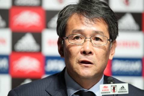 Takashi Sekizuka (JPN), MAY 24, 2019 - Football Soccer : Japan head coach Hajime Moriyasu attends a press conference, PK, Pressekonferenz to announce the squad for the Copa America Brasil 2019 at JFA House in Tokyo, Japan. Noxthirdxpartyxsales  (104134295)