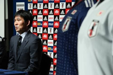 Hajime Moriyasu (JPN), MAY 24, 2019 - Football Soccer : Japan head coach Hajime Moriyasu attends a press conference, PK, Pressekonferenz to announce the squad for the Copa America Brasil 2019 at JFA House in Tokyo, Japan. Noxthirdxpartyxsales  (104134331)