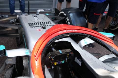 Photo4 LaPresse 24 05 2019 Monte Carlo, Monaco Grand Prix Formula One Monaco 2019 In the pic: A tribute to Nikki Lauda (AU)  Copyright: xPhoto4 LaPressex
